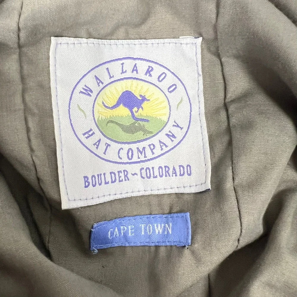 Wallaroo Hat Company Cape Town Sun Hat Tan Wide Brim‎ Hiking Adjustable Strap